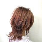 ウルフ_渋谷 _ネイビーカラー外ハネボブ3281830