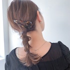 アイロンいらず!簡単ポニーテールアレンジ