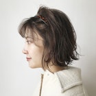 カチューシャラフ巻き_外ハネボブアッシュブラウン_36898