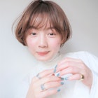 ナチュラルショートスタイル_外ハネボブアッシュブラウン_87060