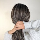 No.4 3Dハイライトカラー☆ロングヘア☆ホワイトアッシュ