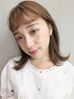 前髪スタイリング_ネイビーカラーフレンチボブ_66338