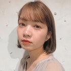 《GARDEN石原萌》ぱっつんミニボブ×ベージュカラー