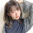 30代40代50代マッシュウルフミルクティーベージュシースルー