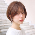 ショート/ボブ【外ハネボブ/アッシュブラウン/ネオウルフ】柴山