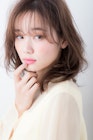 シースルーバングのレイヤーミディ【アフロート小笠原】