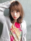 アッシュブラウン ネオウルフ シースルーバング