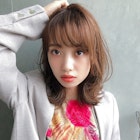 アッシュブラウン ネオウルフ シースルーバング