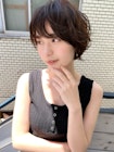 【添田】大人かわいいスリークボブアッシュブラウンローライト
