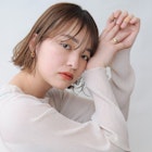 【代官山tricca成田沙也加】クリアベージュカラーのシルクボブ