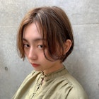 ☆春夏 大人可愛い ハンサムショート ハイライトカラー