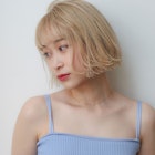 フォギーベージュセミウェット切りっぱなしショート外ハネボブ