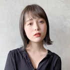 外ハネボブ_フォギーベージュ耳かけウェーブパーマ_7596