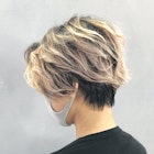 コンマヘアマッシュウルフセンターパートショート_ba294032