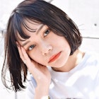 フレンチボブ/ツヤ髪/黒髪/ストレート/内巻きワンカール○