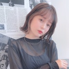 モテ髪!切りっぱなしボブ×インナーカラー【ベージュ】