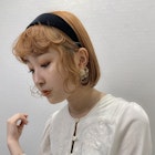 【votan yu_ka】切りっぱなしボブ+オレンジベージュ/天神大名