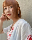 【lilley yu_ka】切りっぱなしボブ＋オレンジベージュ/天神今泉