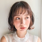 大人の外ハネボブ♪ココアブラウン・フリンジウェーブ