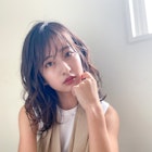 西/くすみカラー/ウェーブパーマ/耳かけ/似合わせカット/小顔