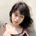 ニュアンスボブ_ココアブラウンフリンジウェーブ_47837