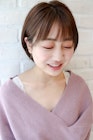 女性らしい丸みショート