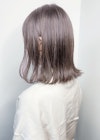 洗練された大人かわいい×小顔ワンレン×ラベンダーベージュ
