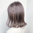 洗練された大人かわいい×小顔ワンレン×ラベンダーベージュ