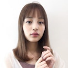 ミルクティーベージュミディアムヘア_オリーブカラー_78001