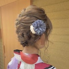 *結婚式やパーティー成人式和装着物浴衣ヘアセットヘアアレンジ