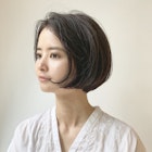 【SHUN】センターパートショートボブ