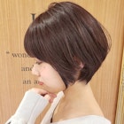 【大伴】アッシュブラウンオフィスヘアネオウルフ外ハネボブ