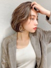アフロート谷 20代30代 大人かわいい 韓国ヘア かきあげバング