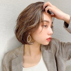 アフロート谷 20代30代 大人かわいい 韓国ヘア かきあげバング