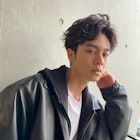 アンニュイラフ ツーブロアップバングセンターパート