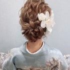 着物ヘア シニヨン