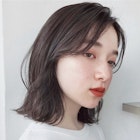 《大人可愛いレイヤーボブ×透明感マロンブラウンカラー》