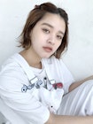 前髪アレンジ_ハイライトカラーセミウェットウェーブ_37221