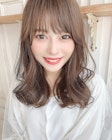 くびれるレイヤー（小顔オリーブカラーハイライトカラー）
