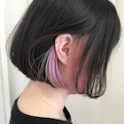 インナーカラー×ピンク&パープル・ミニボブ♪