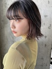 切りっぱなしボブ×ピンクインナーカラー☆