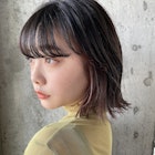 切りっぱなしボブ×ピンクインナーカラー☆