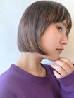 ★黒髪インナーカラーボブ/ミニボブ/インナーハイライト★