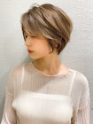 20代30代40代◎大人可愛い 小顔クールショート 丸みショートボブ