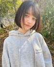 モカベージュのミニボブ
