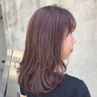 *ブリーチなし!小悪魔可愛い透明感ピンクブラウンカラー