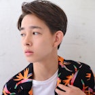 【roijir】かきあげヘア×七三ツーブロック