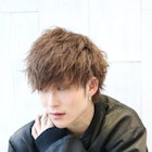 波打ち!ツイストパーマ アッシュブラウン ショートレイヤー