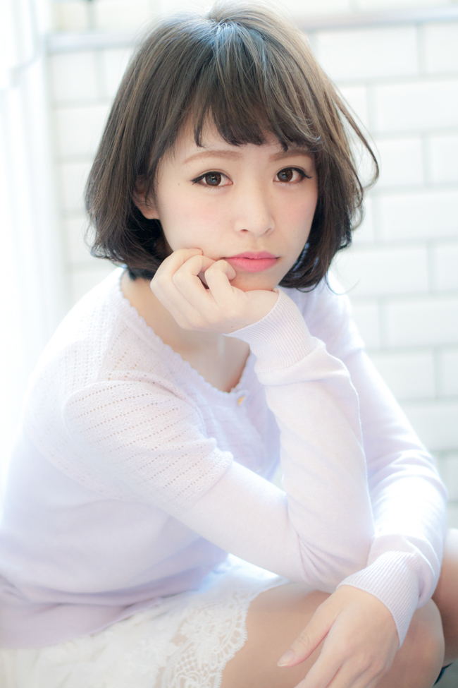 【EIGHT shinjuku】 甘めバングのナチュラルミディ ★ 