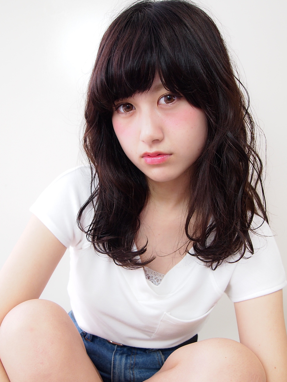 ＊Loye＊大人可愛い★くせ毛風！フェミニンゆるふわミディ